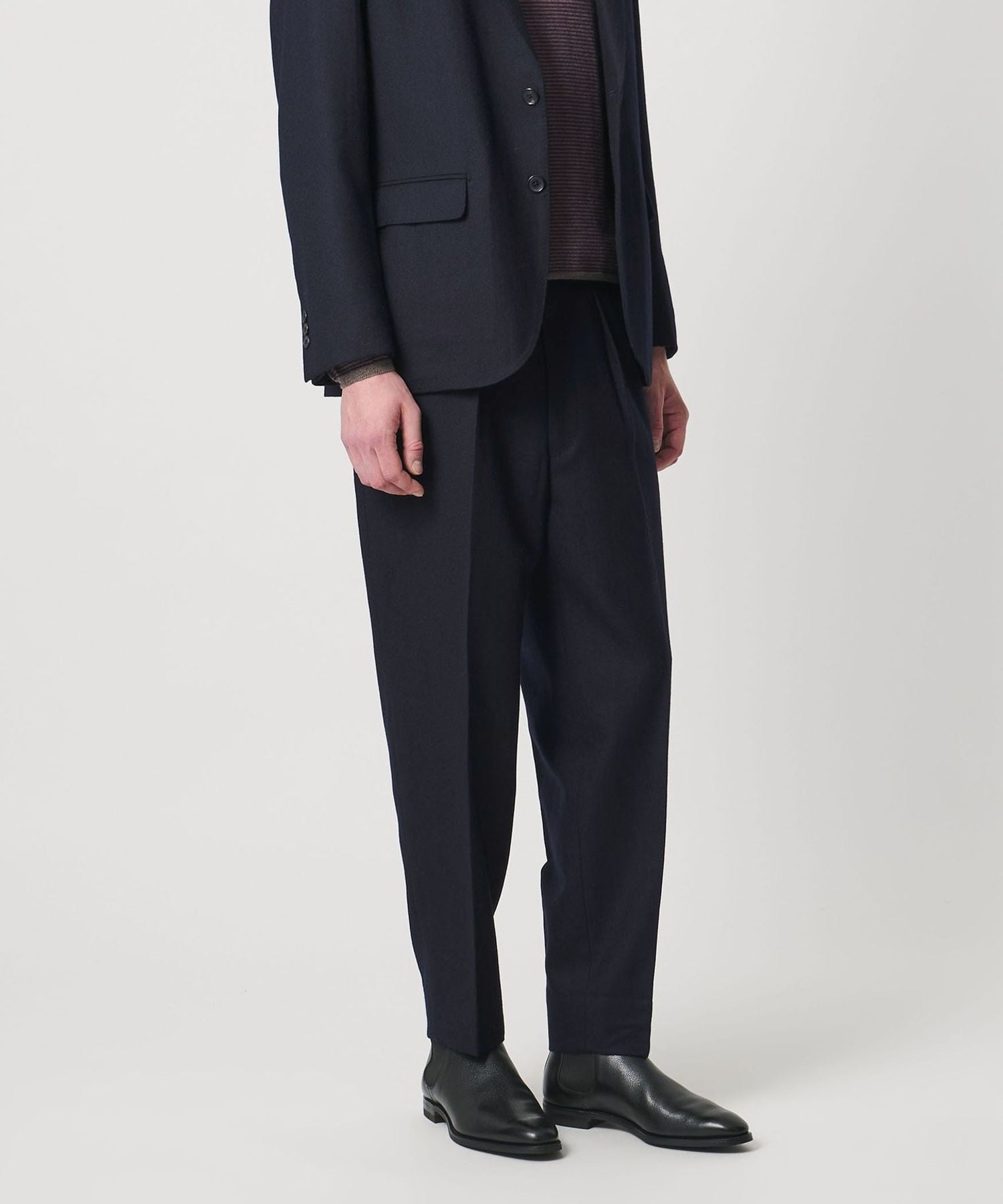 J6003 超美品 PT01 ビームスF 1プリーツ フランネルスラックス 46 J6003 超美品 PT01 ビームスF 1プリーツ フランネルスラックス 46