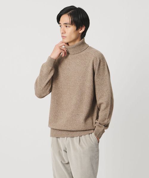 UNITED ARROWS/ウール カシミヤ ミドルゲージ タートルネック ニット/ニット / セーター
