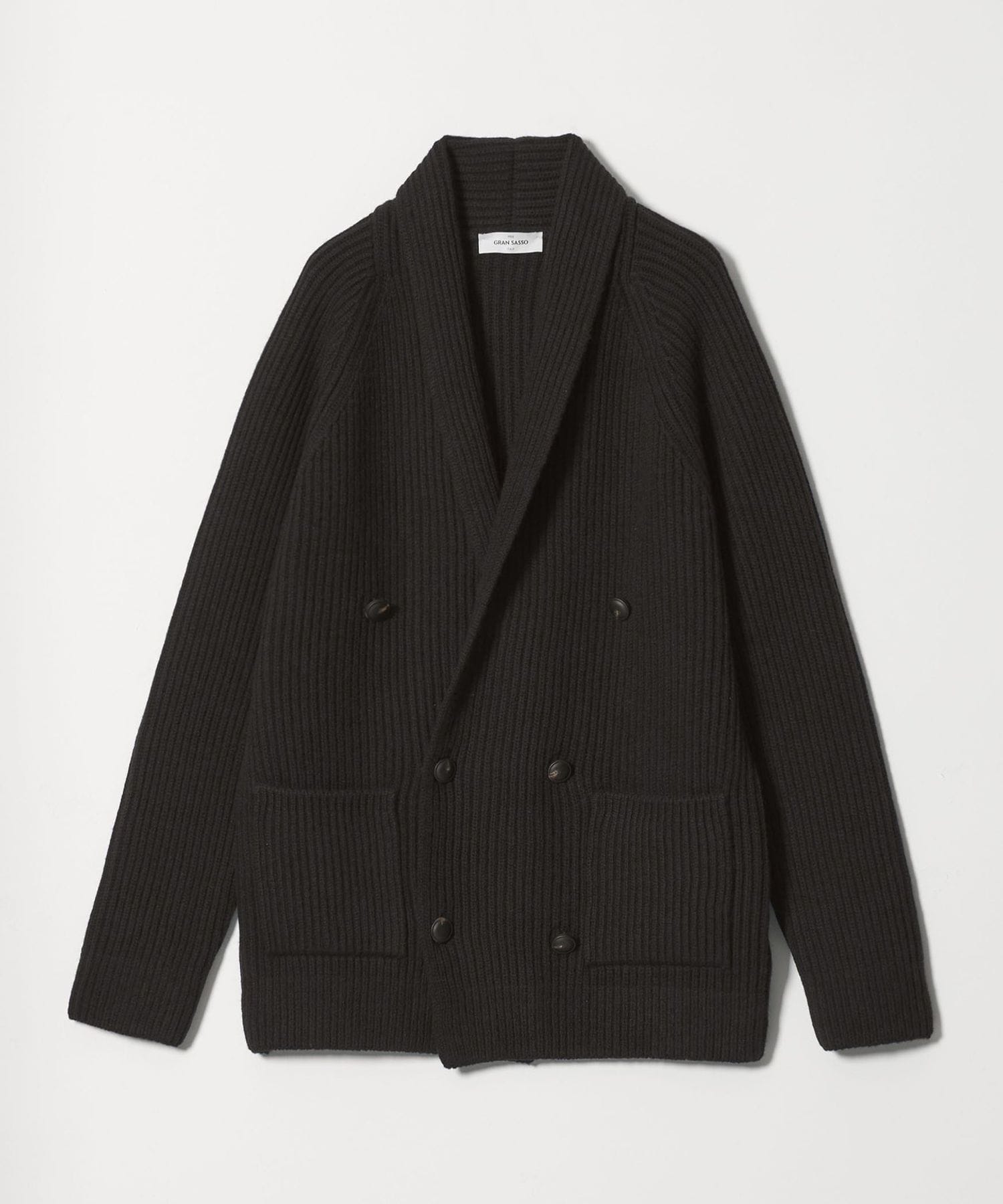 【シーズン到来値下げ】Gran Sasso カーディガン Gran Sasso＞DOUBLE BREASTED CARDIGAN/ダブルブレステッド カーディガン