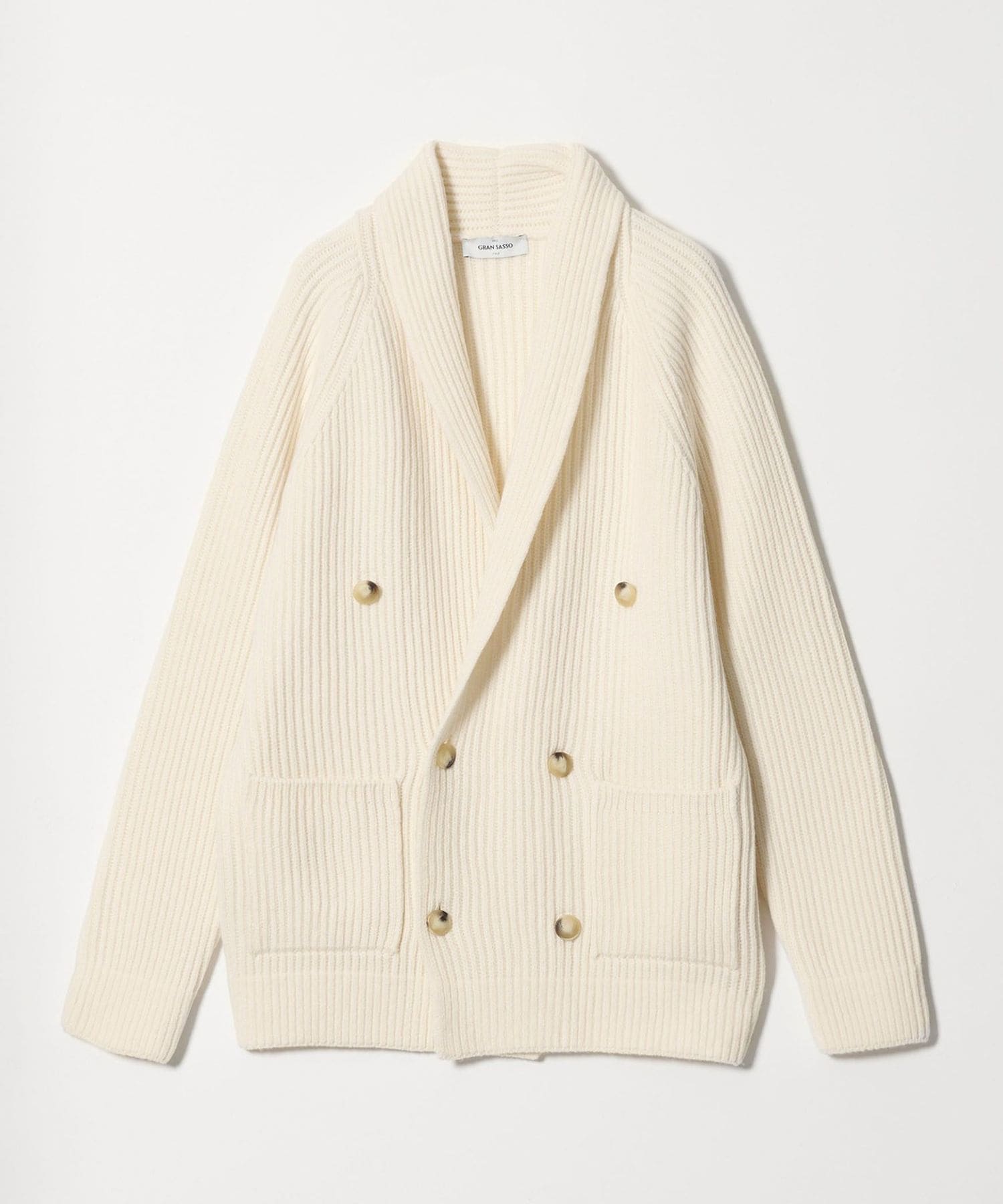 Gran Sasso＞DOUBLE BREASTED CARDIGAN/ダブルブレステッド カーディガン