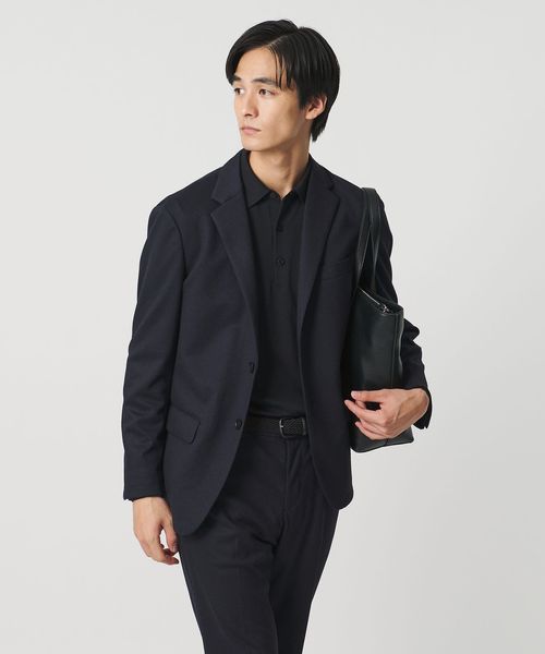 UNITED ARROWS/ホームスパン ジャージー シングル2ボタン テーラードジャケット UA COZY ウォッシャブル ヨコストレッチ 防しわ/セットアップ ジャケット