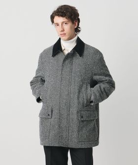 UNITED ARROWS/ヘリンボーン ミドルレングス フィールドジャケット/中綿 / キルティングジャケット