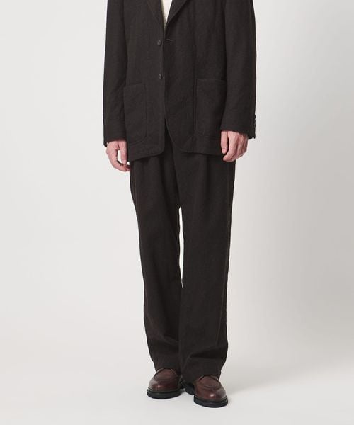 District/＜District＞シュリンク サージ 2プリーツ テーパードパンツ/セットアップ パンツ