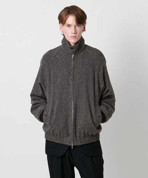 District/＜District＞ヘリンボーン ツイード ジップブルゾン/その他コート / ブルゾン