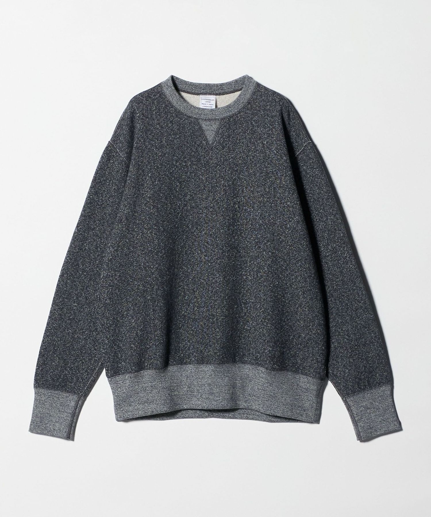 LOOPWHEELER LOWERCASE KNITWEAR スウェット LOOPWHEELER x LOWERCASE for UNITED ARROWS＞ゴマシオ クルーネック