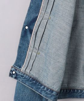HYKE ユーズドウォッシュデニムジャケット 別注】＜HYKE＞ TYPE1/ユーズドウォッシュ デニムジャケット