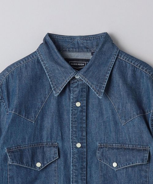 HAND ROOM＞ WESTERN DENIM SHIRT/ウエスタン デニムシャツ