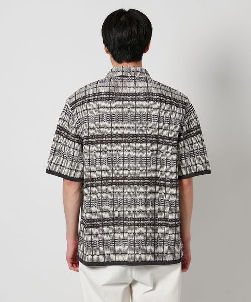 別注】＜COOHEM＞ チェック ニットシャツ