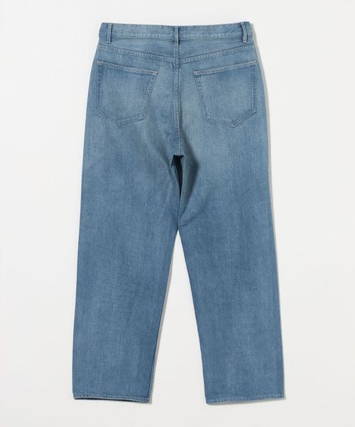 AURALEE＞ SELVEDGE FADED LIGHT DENIM WIDE PANTS/ワイド