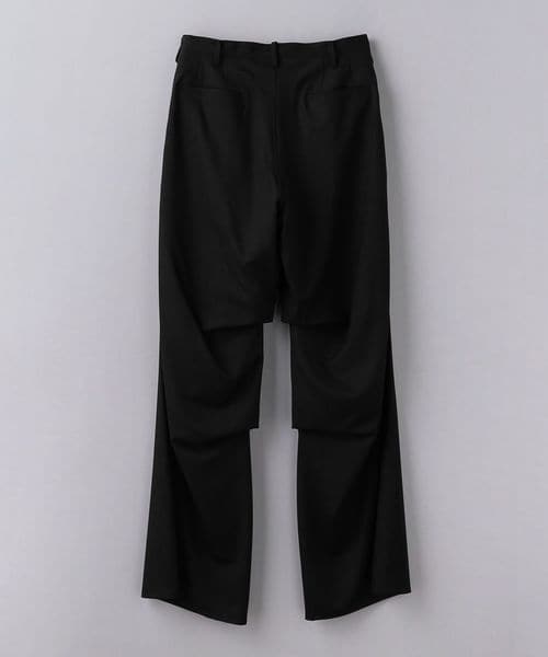 パンツ UNITED ARROWS 1tuck wool slacks Bordeaux UNITED ARROWS｜<MARW UNITED ARROWS>タック ワイド パンツ