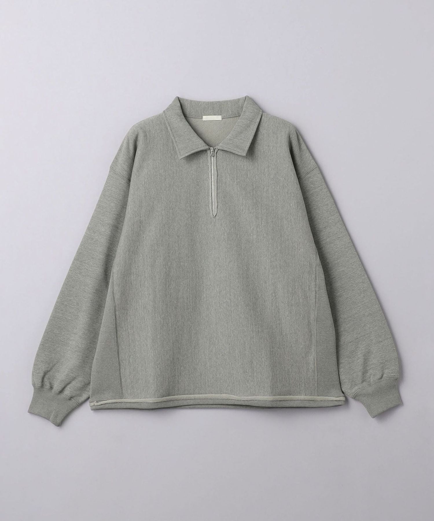 ULTERIOR＞ FADED SILKY TERRY RW HALF ZIP /ハーフジップ プル