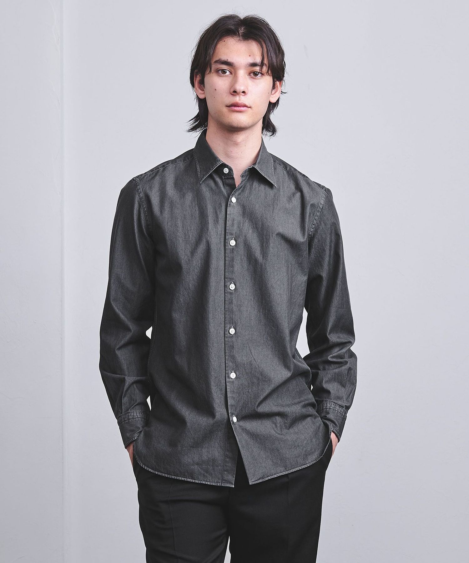 ANCELLIM ブラックリネンシャツ サイズ2 楽天市場】リネンシャツ シャツ メンズ トップス 長袖 麻 送料