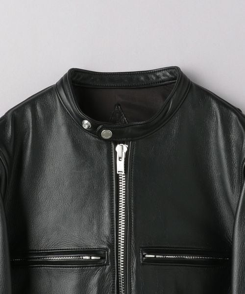 A LEATHER＞ RACER JACKET/シングル ライダースジャケット