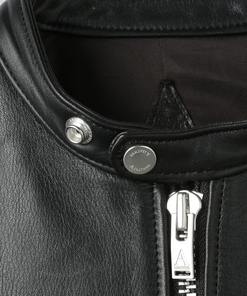 A LEATHER＞ RACER JACKET/シングル ライダースジャケット