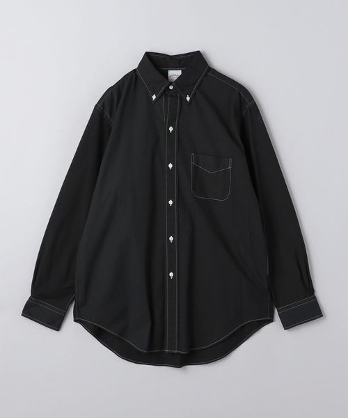 トップス Brooks Blothers fun shirt L 別注】＜Brooks Brothers＞ FUN SHIRT/オーバーダイ ブラック