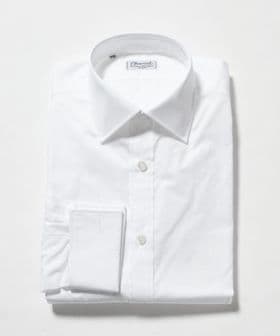 Charvet/＜Charvet＞ホワイト ポプリン ダブルカフス シャツ/シャツ / ブラウス