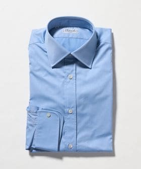 Charvet/＜Charvet＞ブルー ポプリン シャツ/シャツ / ブラウス