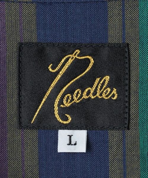 NEEDLES＞ Italian Collar Shirt Lawn Stripe/ストライプ