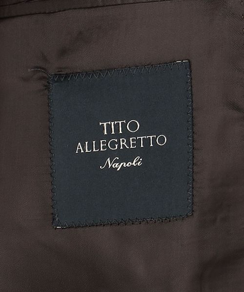 TITO ALLEGRETTO＞ブラウン シングル3ボタン スーツ