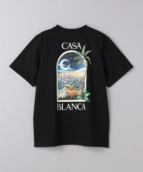 [CASABLANCA]ラ・ナイトTシャツ Casablanca LA Night Printed T-Shirt in Black – TheDesignerBox