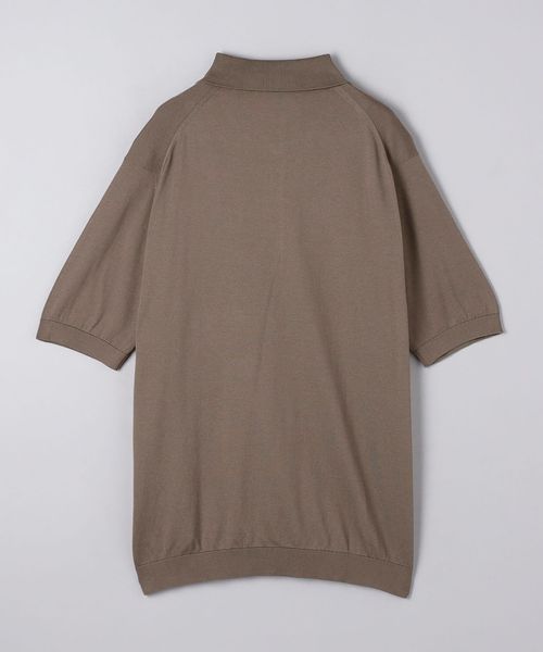 JOHN SMEDLEY UNITED ARROWS別注 ニットポロシャツ L Munsingwear JOHN SMEDLEYコラボニットポロシャツ -デサント