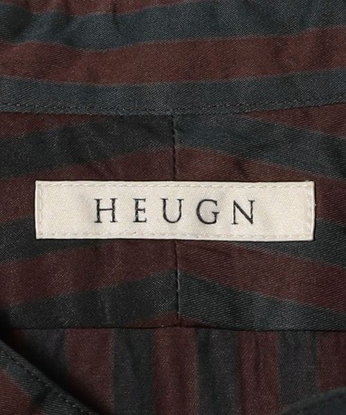 【別注】＜HEUGN＞ ストライプ バンドカラー シャツ　25ss 別注】＜HEUGN＞ ストライプ バンドカラー シャツ