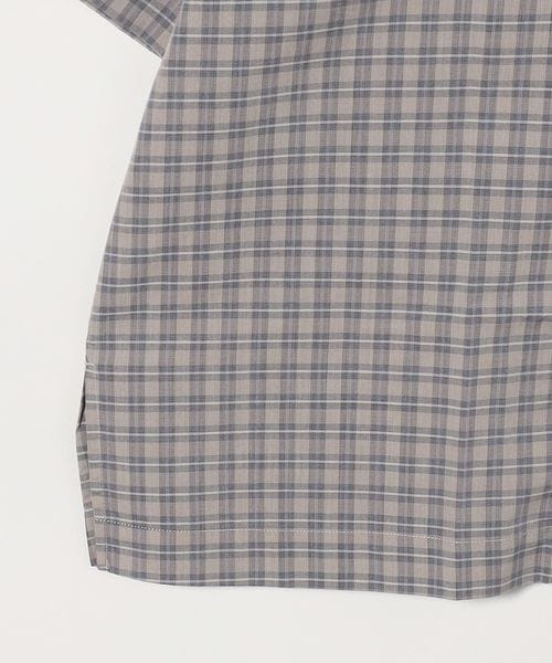 STUDIO NICHOLSON＞ KLINE SHIRT/チェック オープンカラーシャツ