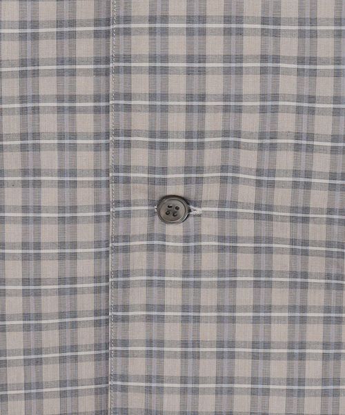 STUDIO NICHOLSON＞ KLINE SHIRT/チェック オープンカラーシャツ