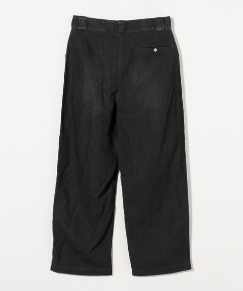 新品　OUAT Astro ナイロントラウザーズパンツ　日本製　ブラック A VONTADE / ア ボンタージ】Buckle Back PW Denim Trousers
