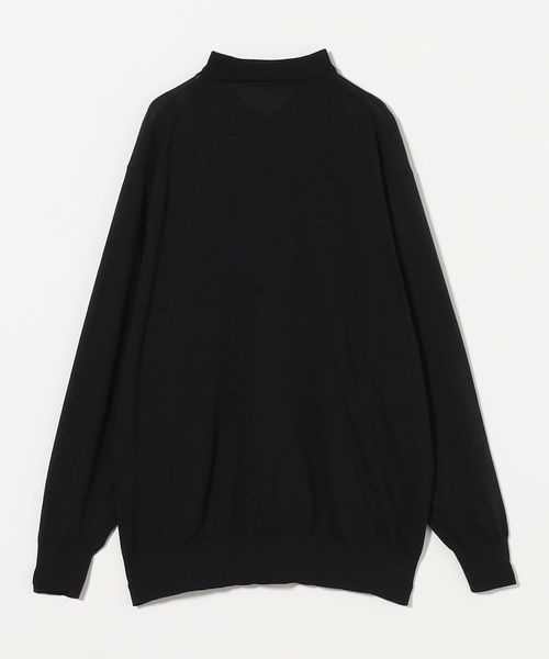 COMOLI＞ COTTON KNIT POLO/コットン ニットポロシャツ