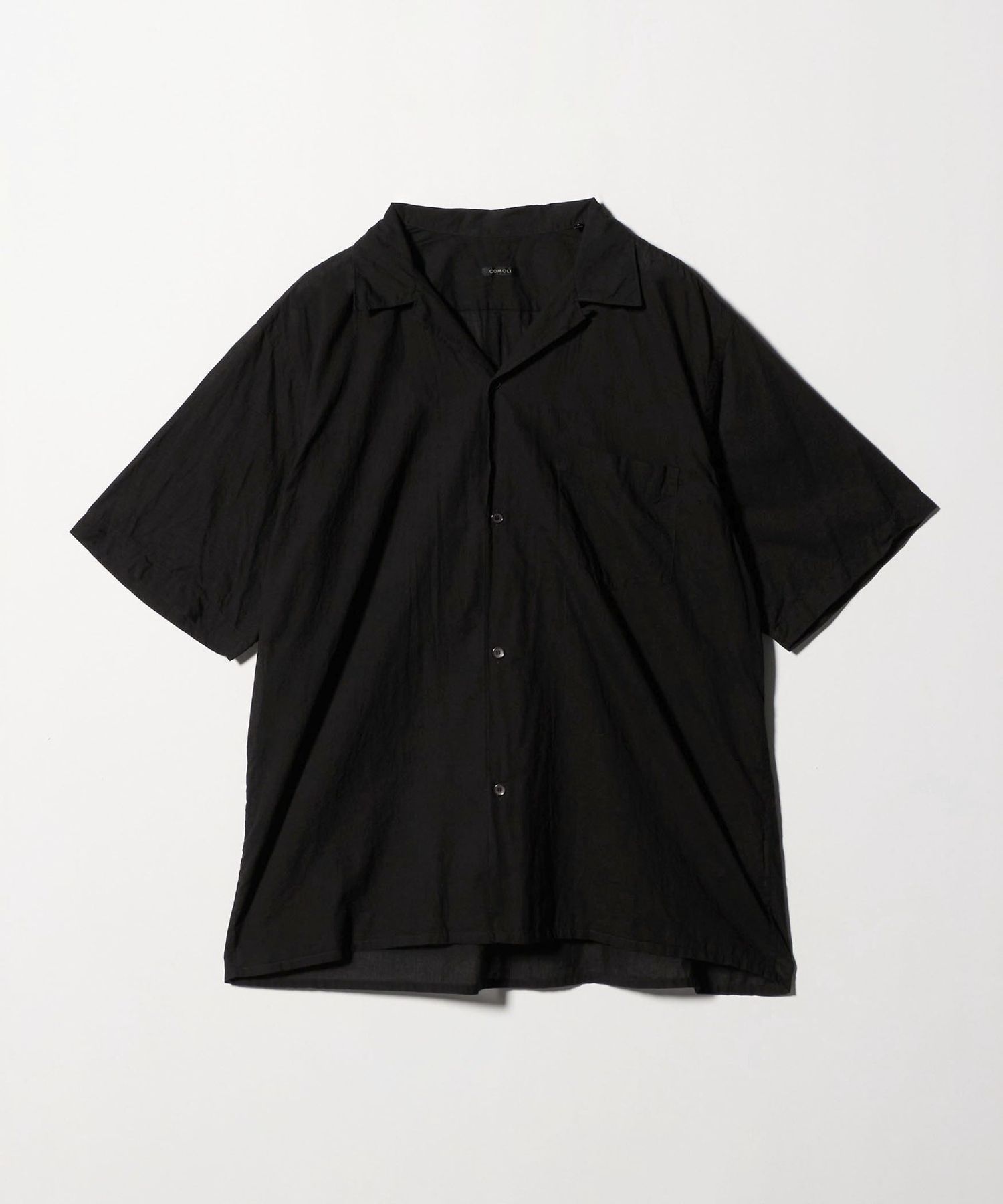 トップス COMOLI KHADI OPEN COLLAR SHIRT 4 COMOLI (コモリ) KHADIコットン 半袖オープンカラーシャツ
