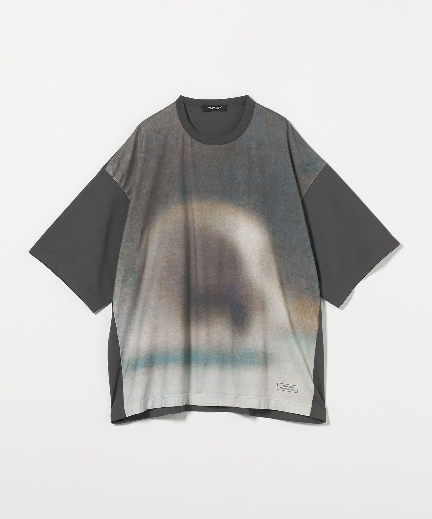 UNDER COVER Tシャツ・カットソー 黒 2020525E0038 UNDERCOVER UNDER COVER アンダーカバー 衿リブボーダー半袖