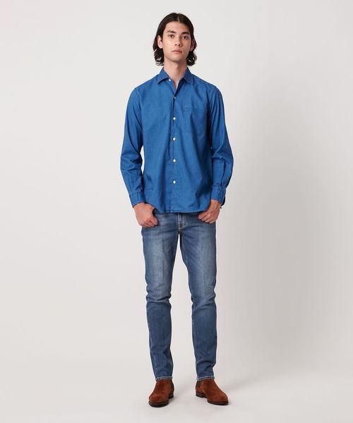 別注】＜BRIGLIA 1949＞Washed Denim/ウォッシュ デニムパンツ