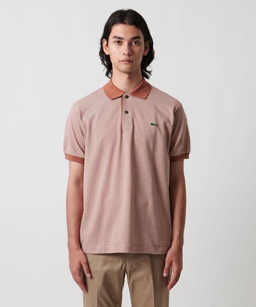 希少コラボ！LACOSTE L!VE × Cool Cats ボーダーポロシャツ LACOSTE L!VEアーティストコラボ第2弾 - Cool Catsとのユニーク
