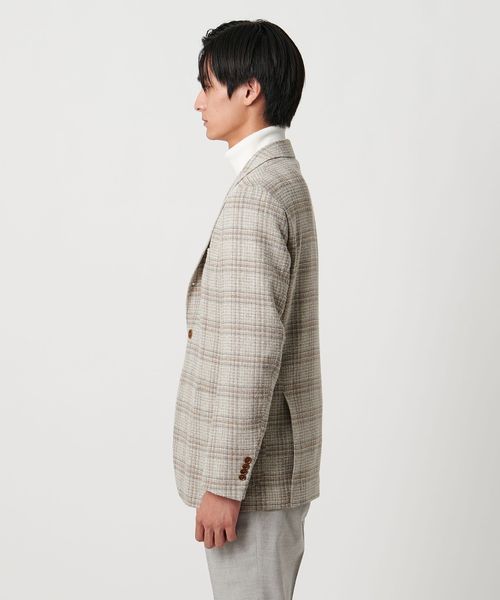 ファンシーチェック 3ボタン ジャケット C‐MODEL