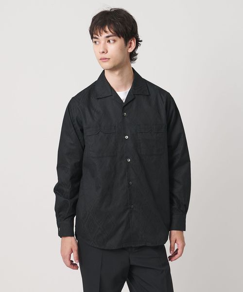 NEEDLES/【別注】＜NEEDLES＞One up Shirt/ブラック ワンナップカラー シャツ/シャツ / ブラウス