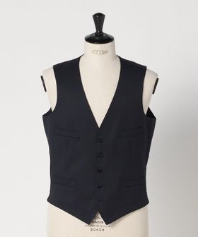 UNITED ARROWS/タスマニア ウール ギャバジン 5ボタン ベスト/スーツ ベスト