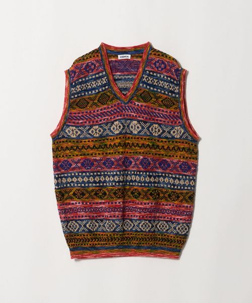 COOHEM/＜COOHEM＞3D FAIR ISLE KNIT VEST/フェアアイル ニット ベスト/ベスト