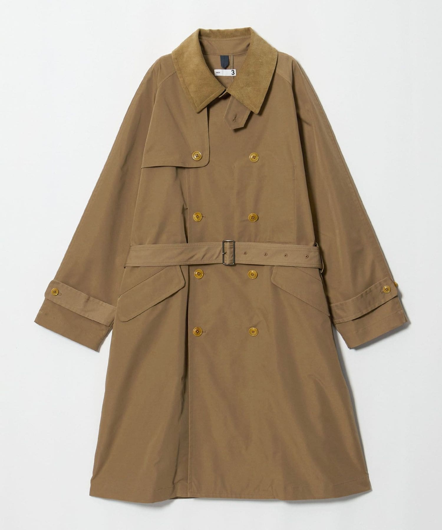 【極美品】ts(s) トレンチコート（size 2）2015AW ts(s)＞Hard Twist Twill Cloth Raglan Sleeve Trench Coat/トレンチコート