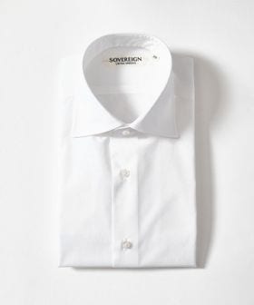 SOVEREIGN/＜SOVEREIGN＞ALUMO ブロードクロス ハンドライン ワイドカラー シャツ/シャツ / ブラウス