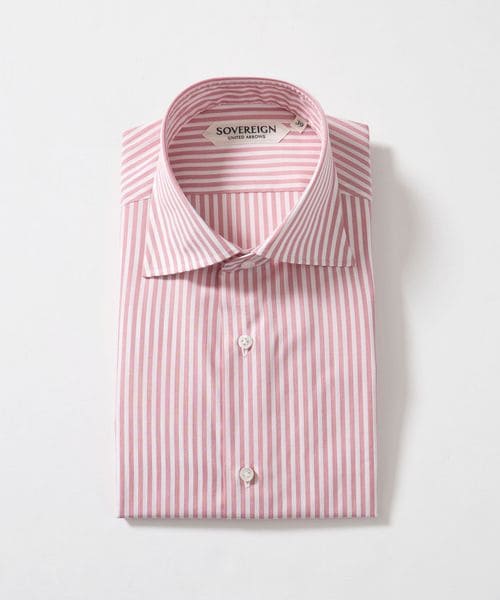 SOVEREIGN/＜SOVEREIGN＞ GRANDI＆RUBINELLI ロンドンストライプ ハンドライン ワイドカラーシャツ/シャツ / ブラウス