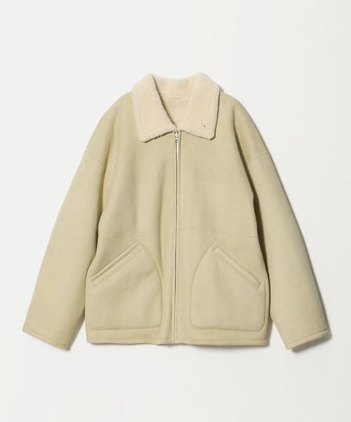 AURALEE/＜AURALEE＞ MERINO MOUTON ZIP BLOUSON/ムートン ジップ ブルゾン/その他コート / ブルゾン