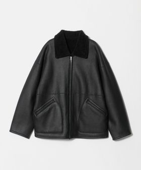 AURALEE/＜AURALEE＞ MERINO MOUTON ZIP BLOUSON/ムートン ジップ ブルゾン/その他コート / ブルゾン