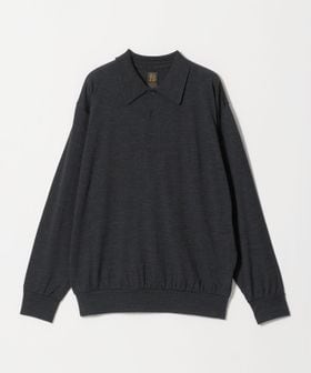 BATONER/【別注】＜BATONER＞ウール ロングスリーブ ポロシャツ/ポロシャツ