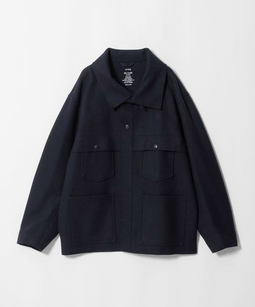 HYKE/＜HYKE＞MELTON LOGGER JACKET/メルトン ロガージャケット/その他コート / ブルゾン
