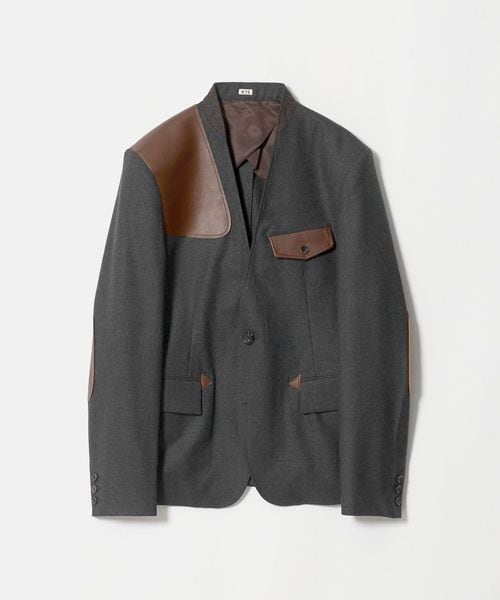 KHOKI/＜KHOKI＞ Collarless Jacket/ノーカラー ジャケット/ノーカラージャケット