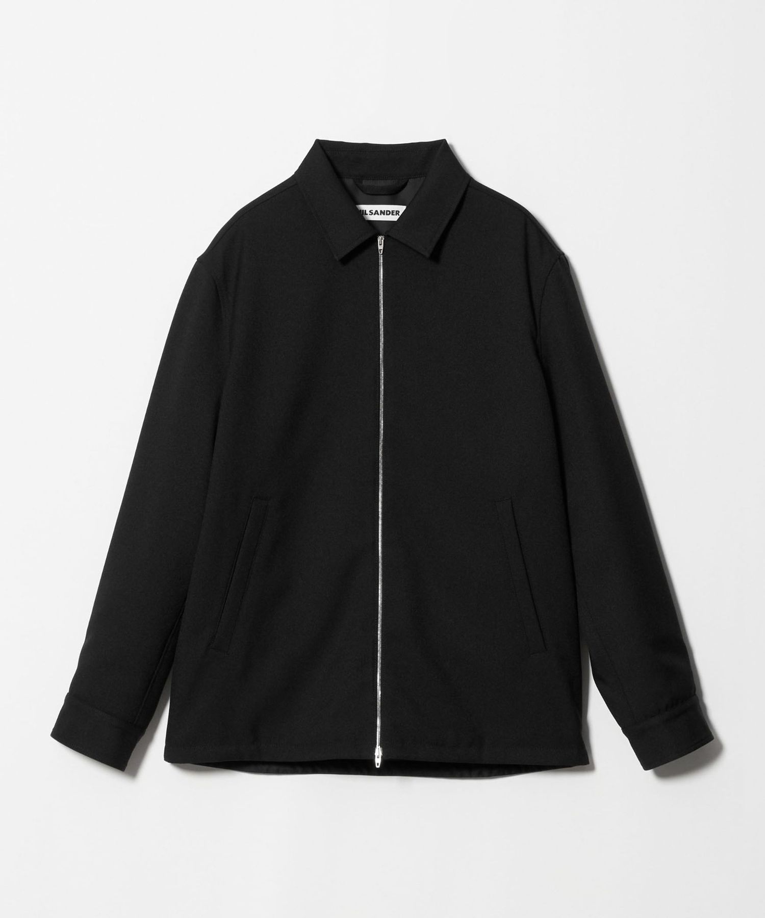 JIL SANDER＞パデッド ジップアップ シャツ