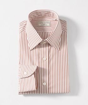 UNITED ARROWS/イージーケア AG シックシンストライプ ショートポイント レギュラーカラーシャツ 抗菌防臭/シャツ / ブラウス