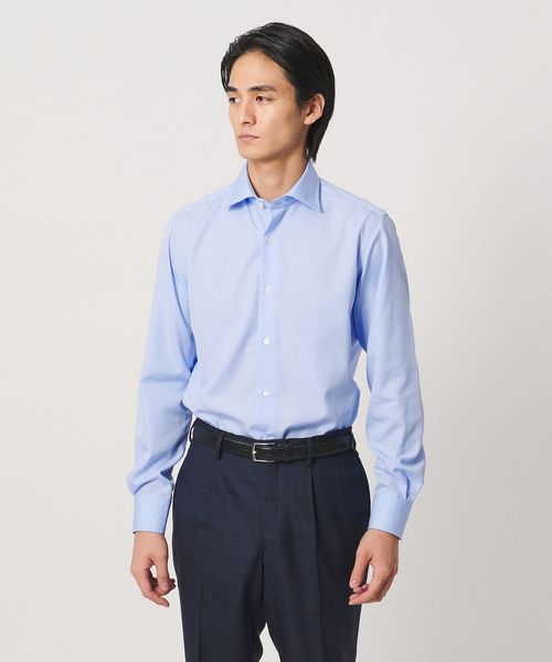 UNITED ARROWS/イージーケア AG  ファンシーチェック セミワイドカラーシャツ 抗菌防臭/シャツ / ブラウス