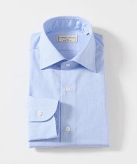 UNITED ARROWS/イージーケア AG  ファンシーチェック セミワイドカラーシャツ 抗菌防臭/シャツ / ブラウス